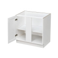 White Shaker - 42"W Blind Corner Base Cabinet 1-Door 1-Adjustable Shelf