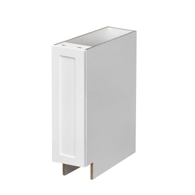Mallorca White Shaker - 09"W Spice Pull-Out Rack Base Cabinet