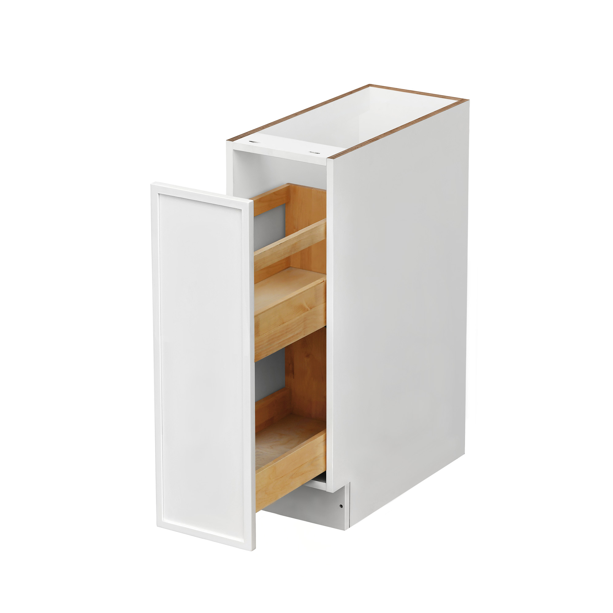 Shady Slim White Shaker - 9"W Base Cabinet