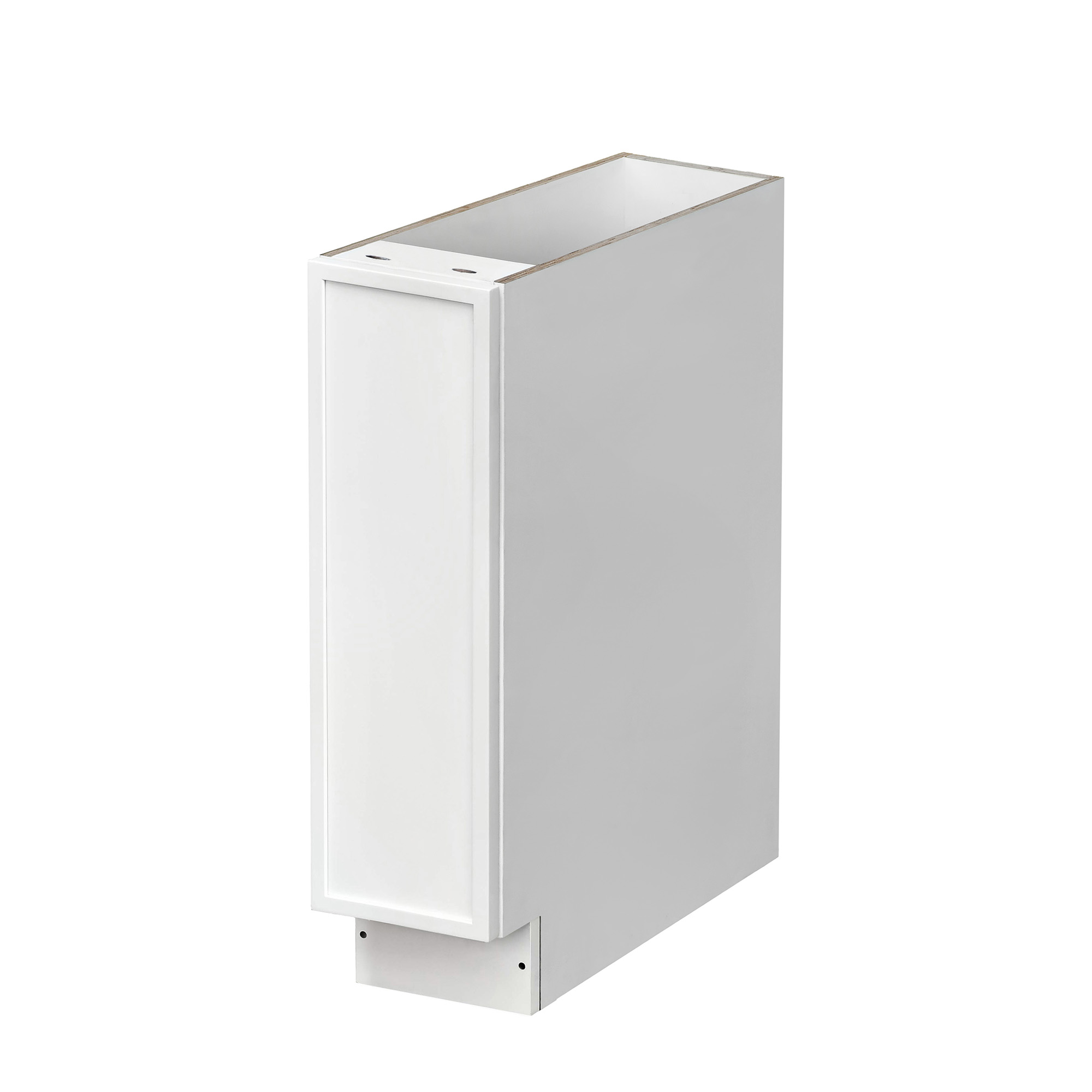 Slim White Shaker - 9"W Spice Pull-Out Rack Base Cabinet