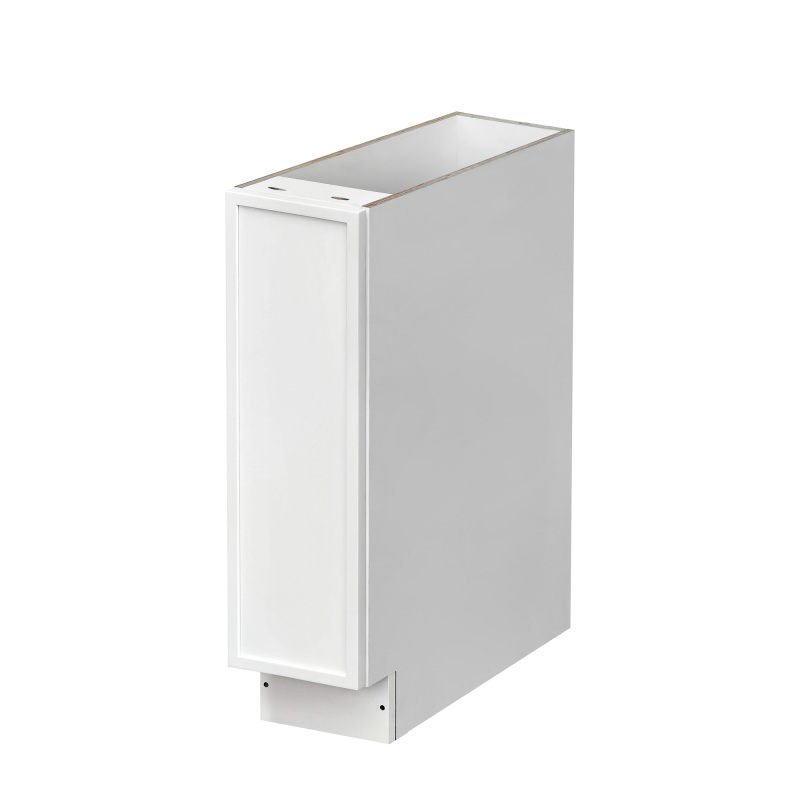 Slim White Shaker - 9"W Spice Pull-Out Rack Base Cabinet