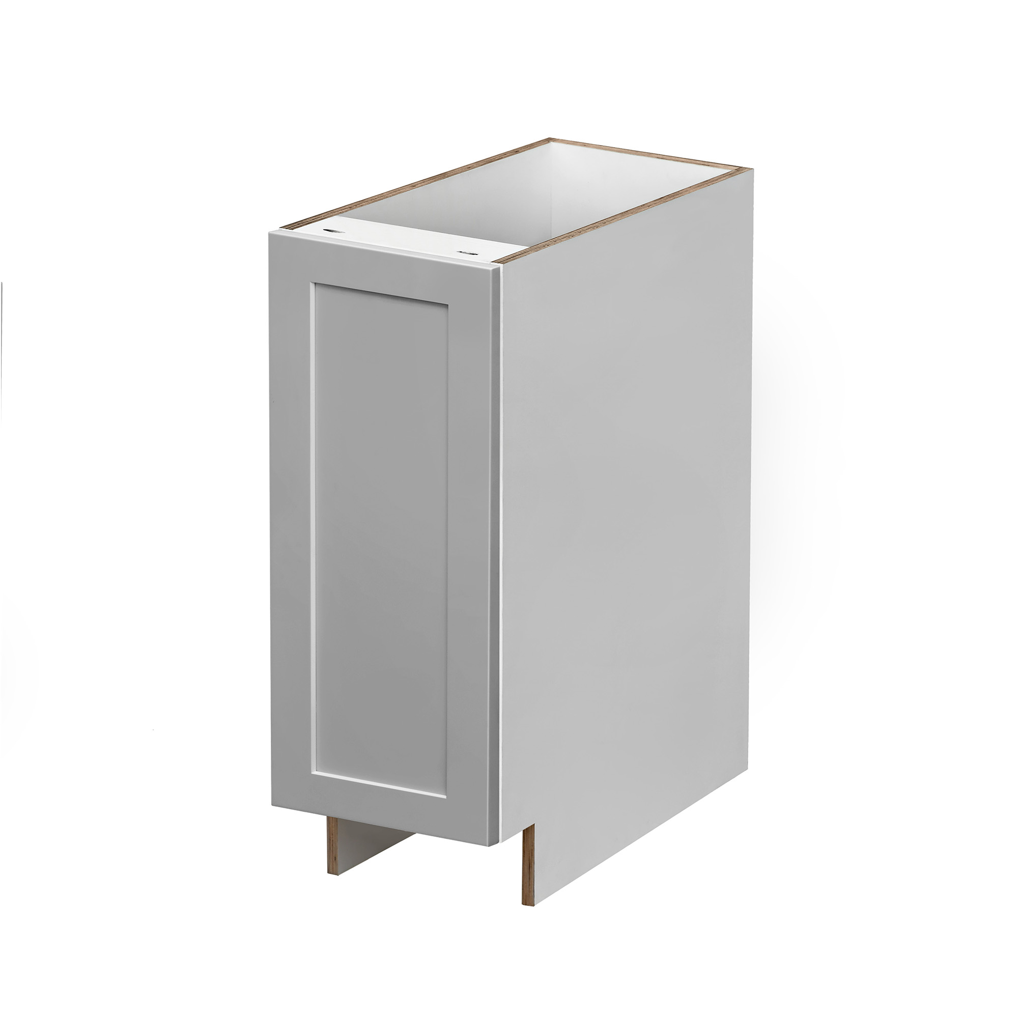 White Box Gray Shaker - 12"W Spice Pull-Out Rack Base Cabinet