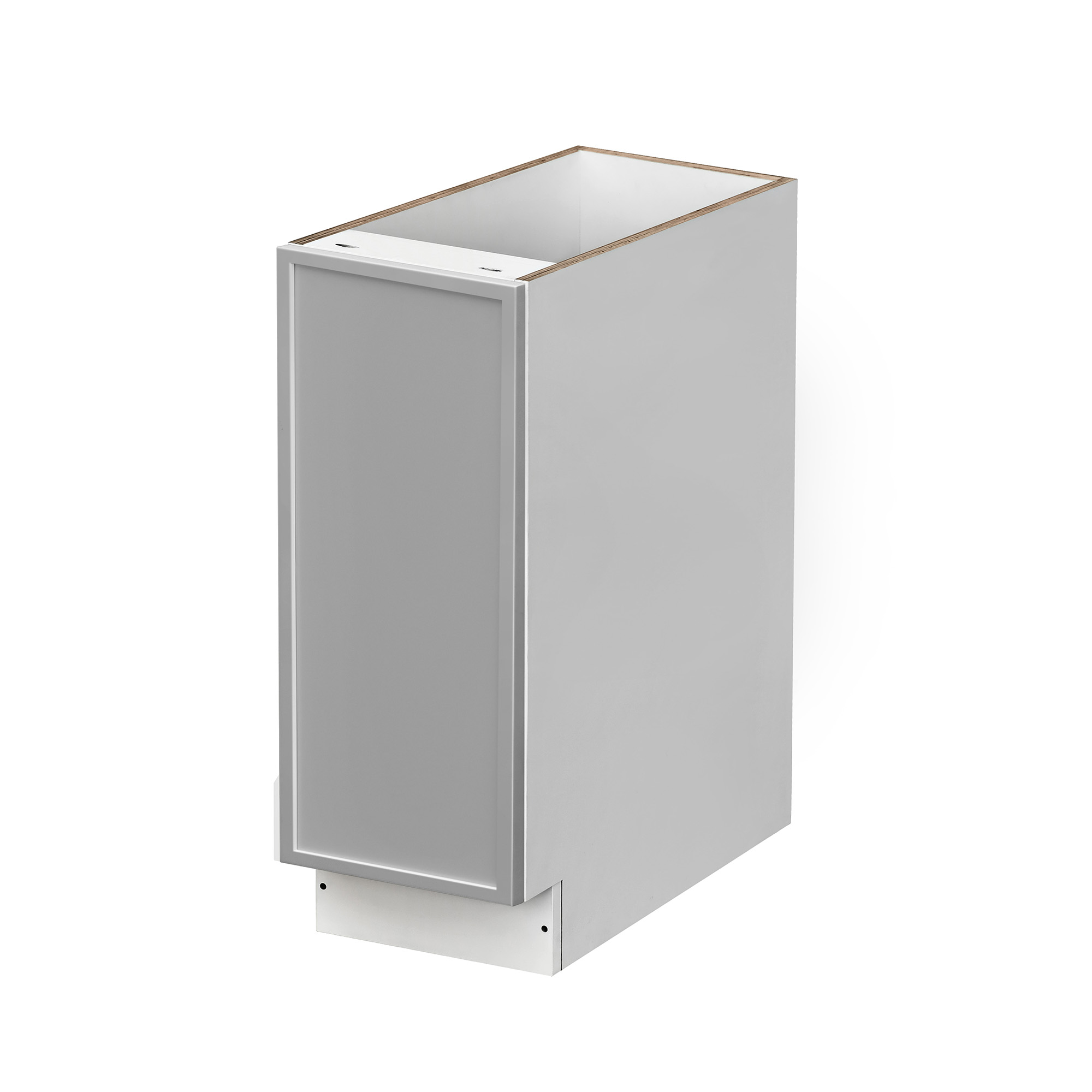 White Box Gray Slim - 12"W Spice Pull-Out Rack Base Cabinet