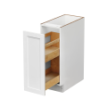 Mallorca White Shaker - 12"W Spice Pull-Out Rack Base Cabinet