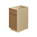 Shady Slim Oak - 15"W Trash Can Cabinet 2-Drawers