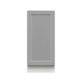 White Box Gray Shaker - 15"W Trash Can Cabinet 1-Drawer