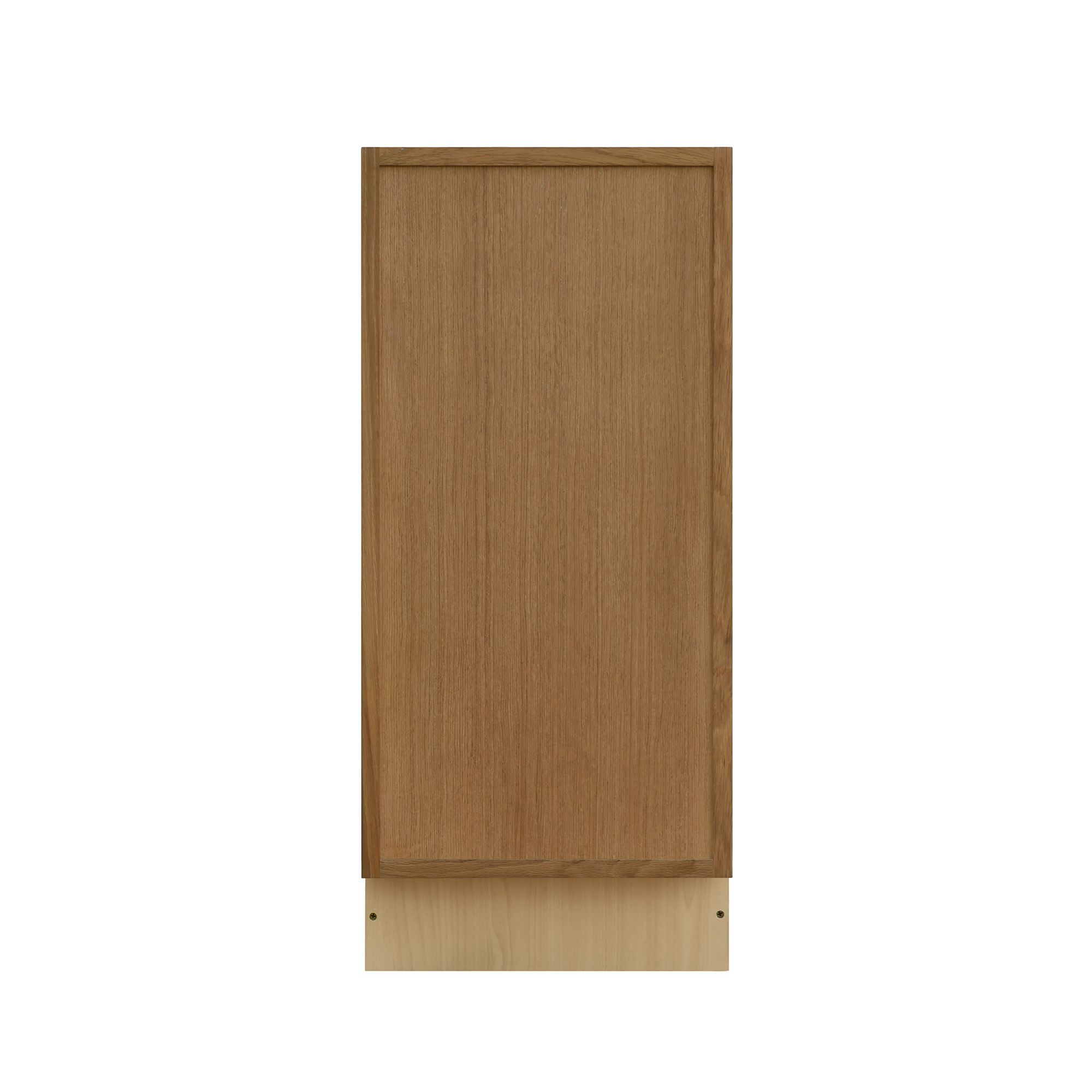 Natural Box Oak Slim - 15"W Trash Can Cabinet 1-Drawer