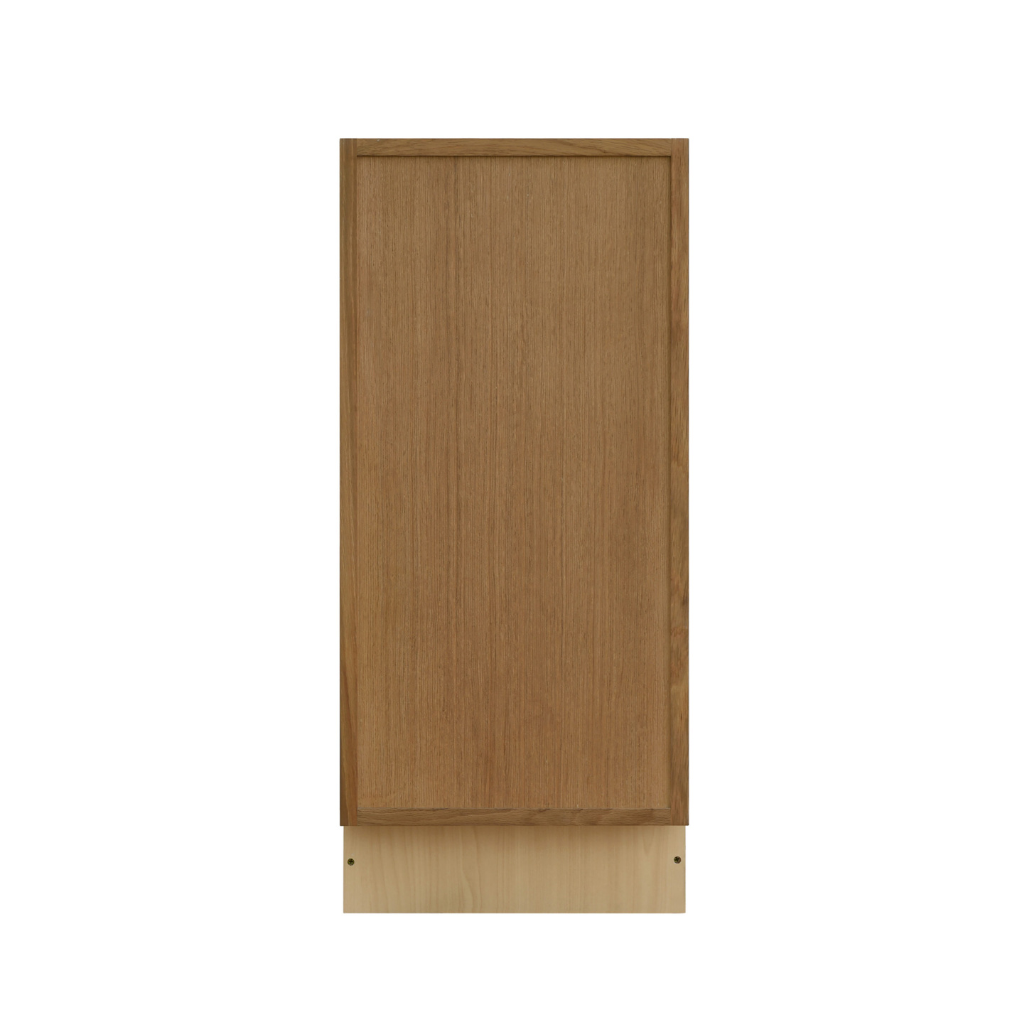 Natural Box Oak Slim - 15"W Trash Can Cabinet 1-Drawer