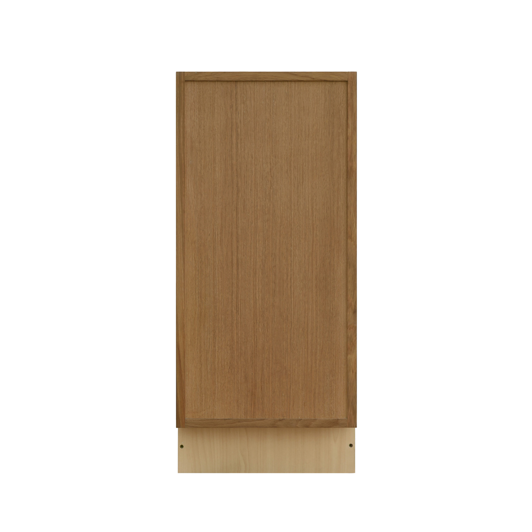 Natural Box Oak Slim - 15"W Trash Can Cabinet 1-Drawer