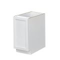 White Shaker - 15"W Trash Can Cabinet 1-Drawer