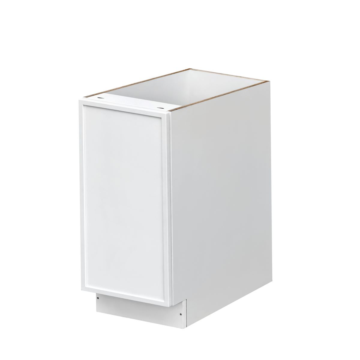 Slim White Shaker - 15"W Trash Can Cabinet 1-Drawer
