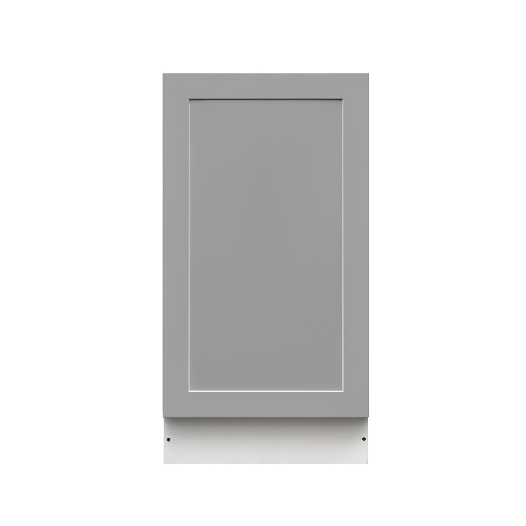 White Box Gray Shaker - 18"W Trash Can Cabinet 1-Drawer