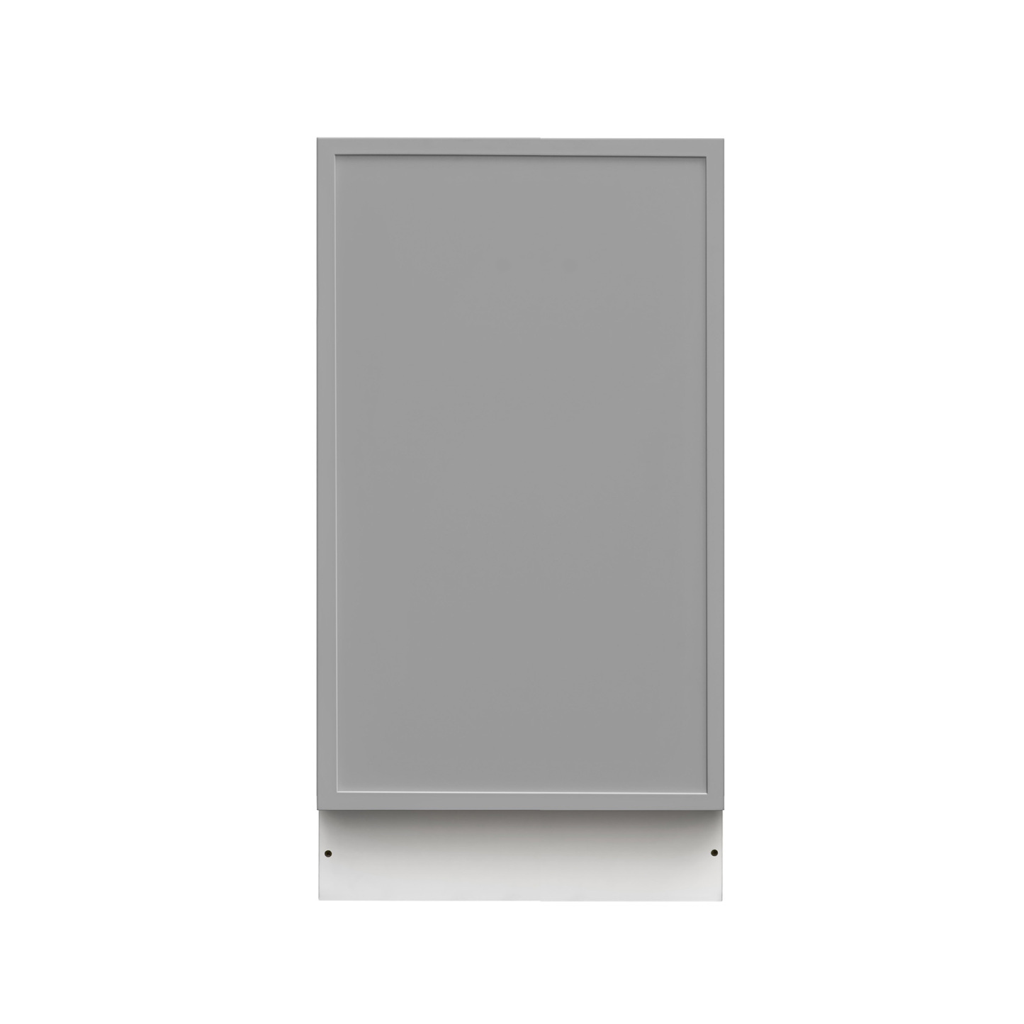 White Box Gray Slim - 18"W Trash Can Cabinet 1-Drawer