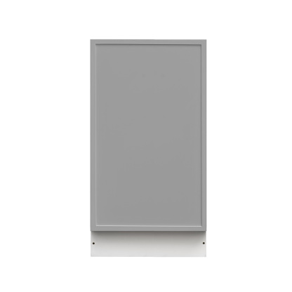 White Box Gray Slim - 18"W Trash Can Cabinet 1-Drawer