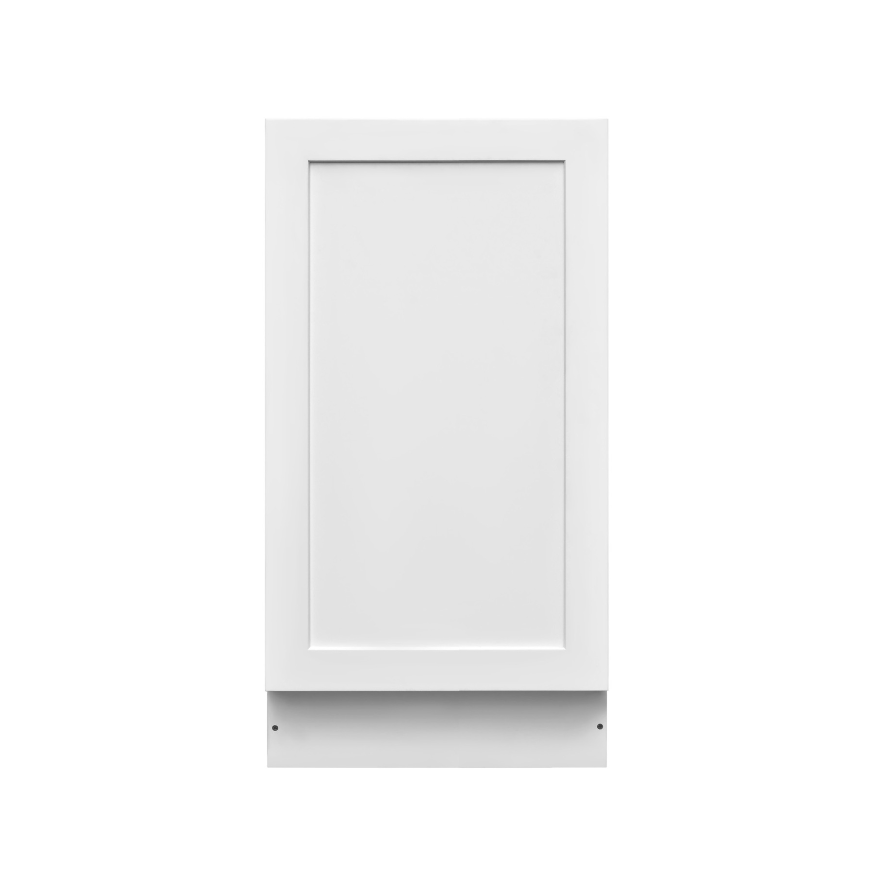 White Shaker - 18"W Trash Can Cabinet 1-Drawer