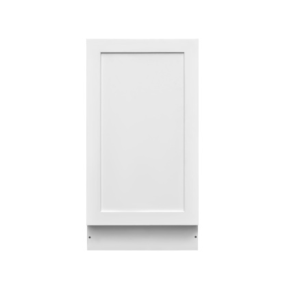 White Shaker - 18"W Trash Can Cabinet 1-Drawer