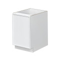 Slim White Shaker - 18"W Trash Can Cabinet 1-Drawer