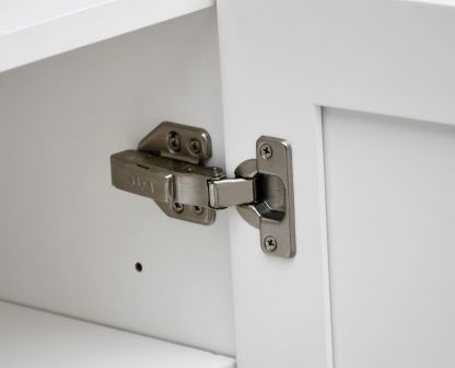 White Shaker - 15"W × 36"H Standard Wall Cabinet 1-Door 3-Adjustable shelves