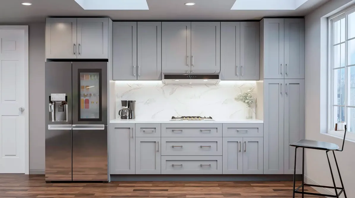 Franco Collection Gray Shaker (Framed) Sample Door