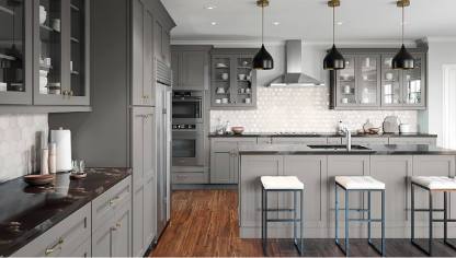 Mallorca Collection Dolphin Gray (Frameless) Sample Door