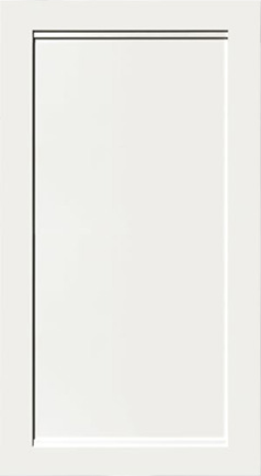Irena Collection White Dual Shaker (Frameless) Sample Door