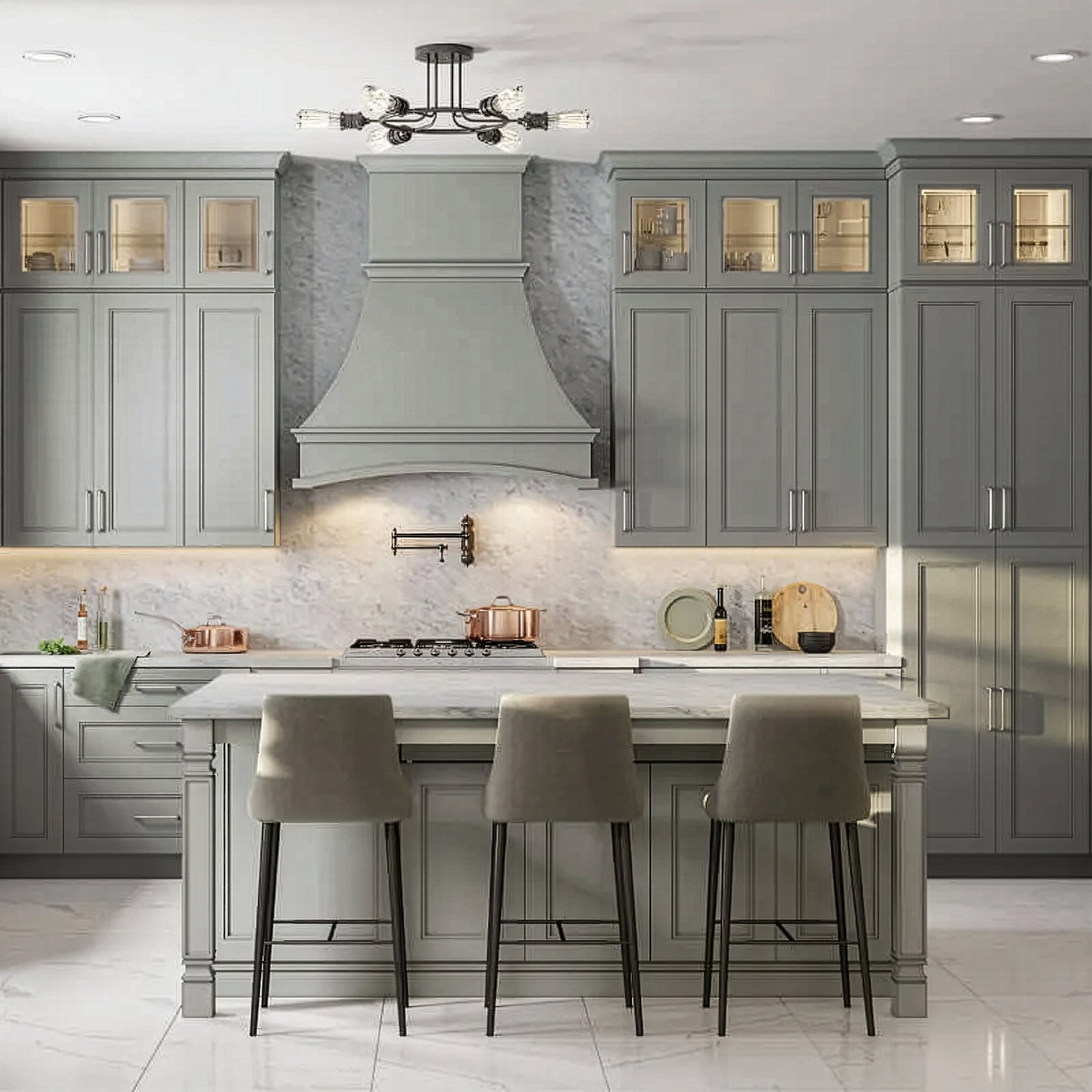 Irena Collection - Gray Dual Shaker Sample Door