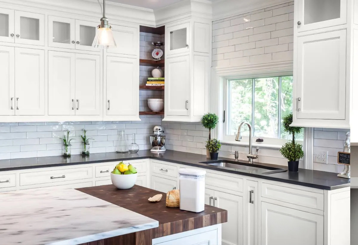 Irena Collection White Dual Shaker (Frameless)