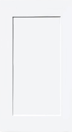 Mallorca Collection White Shaker (Frameless) Sample Door