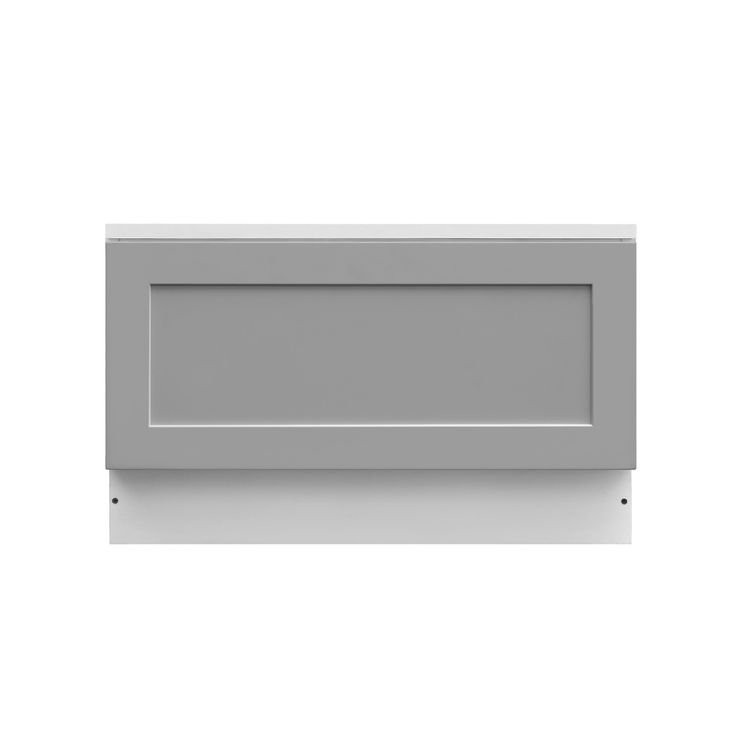 White Box Gray Shaker - 24"W Drawer Base Cabinet 1-Drawer