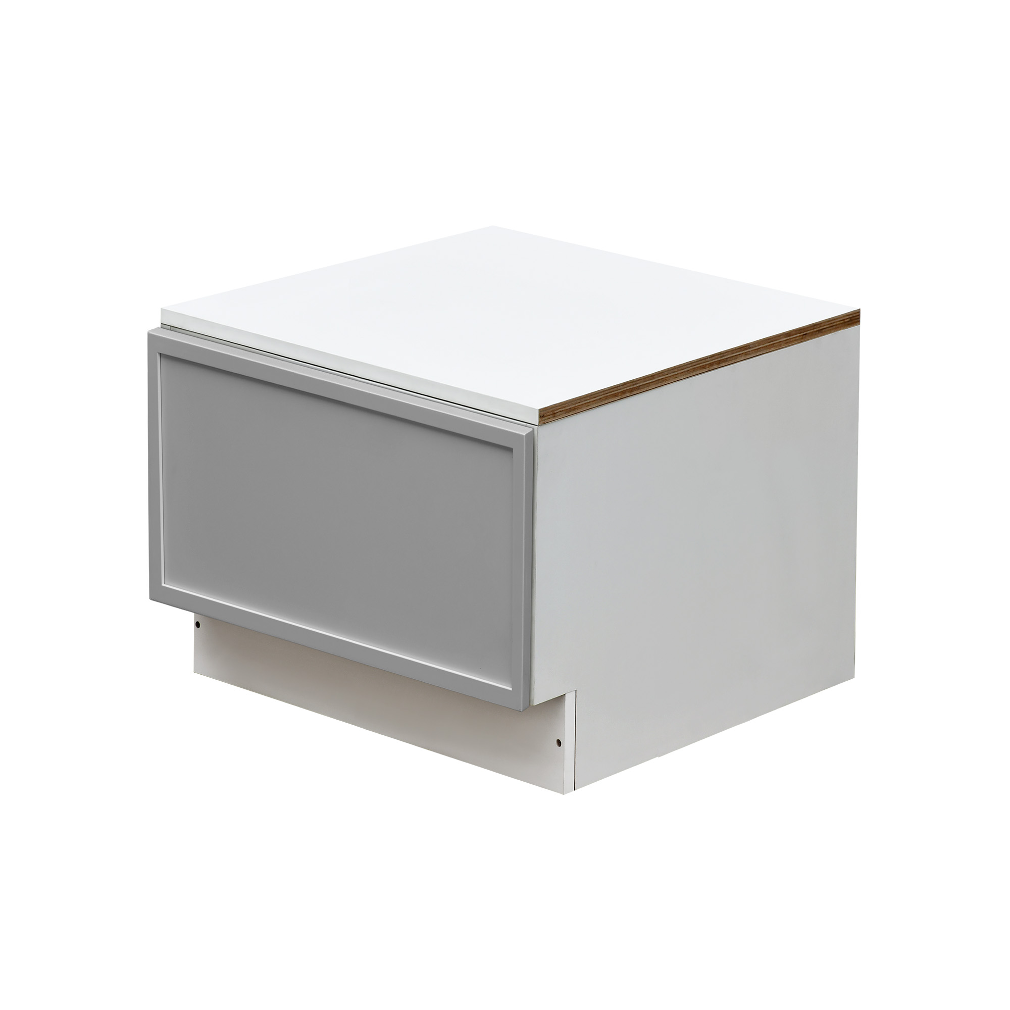 White Box Gray Slim - 24"W Drawer Base Cabinet 1-Drawer