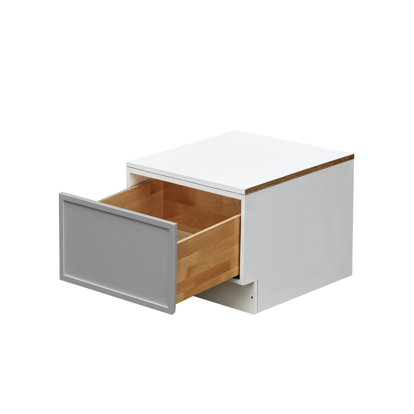 White Box Gray Slim - 24"W Drawer Base Cabinet 1-Drawer