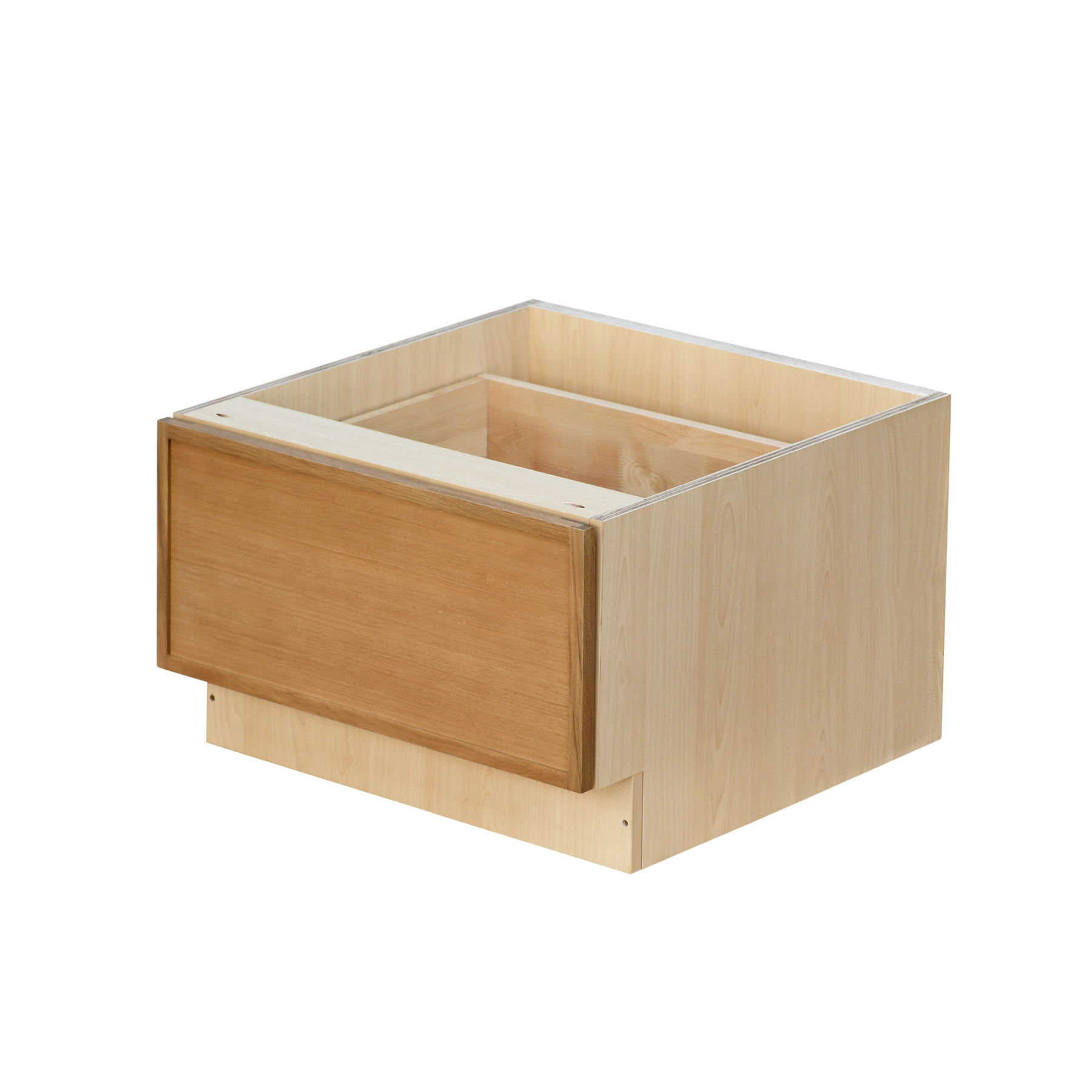 Natural Box Oak Slim - 24"W Drawer Base Cabinet 1-Drawer