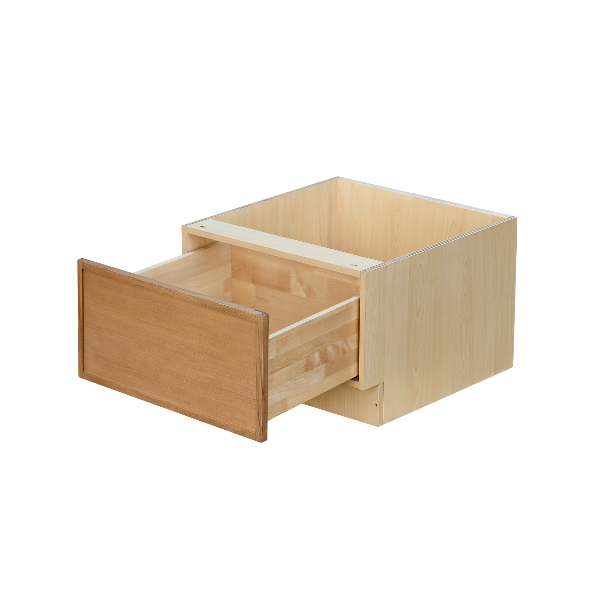 Natural Box Oak Slim - 24"W Drawer Base Cabinet 1-Drawer