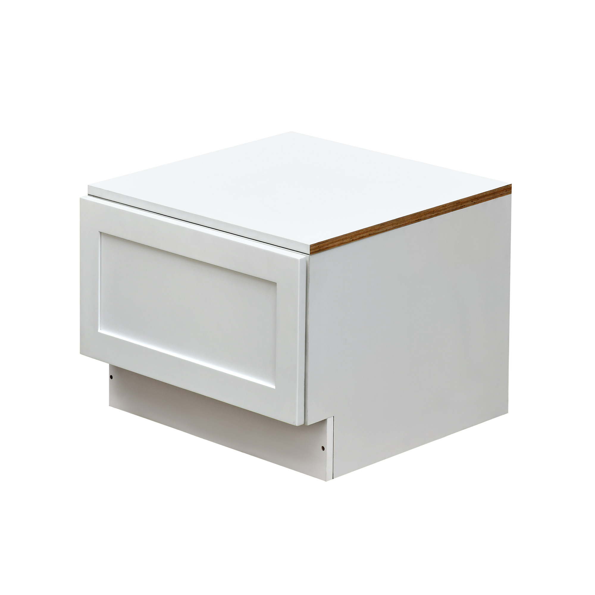 White Shaker - 24"W Drawer Base Cabinet 1-Drawer
