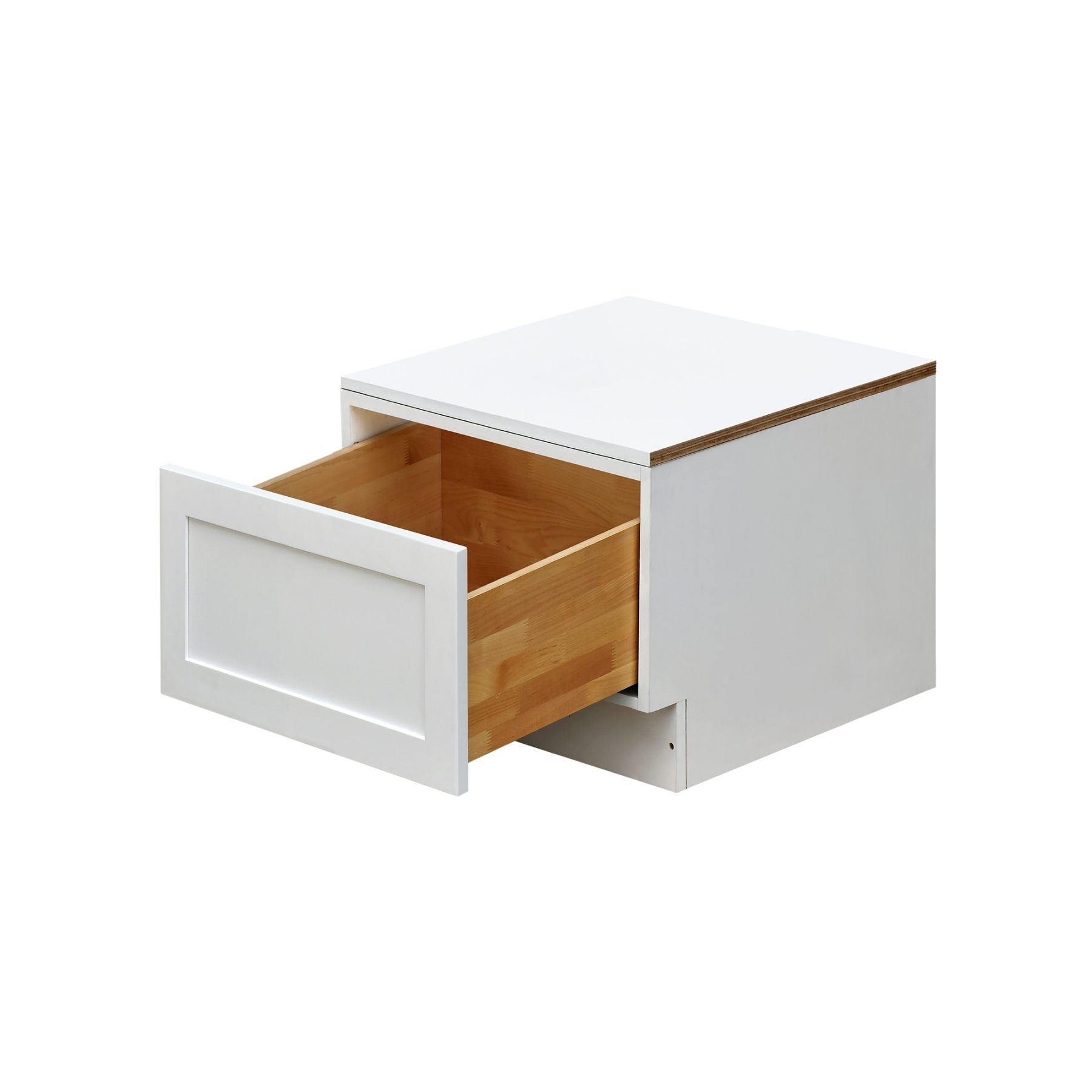 White Shaker - 24"W Drawer Base Cabinet 1-Drawer