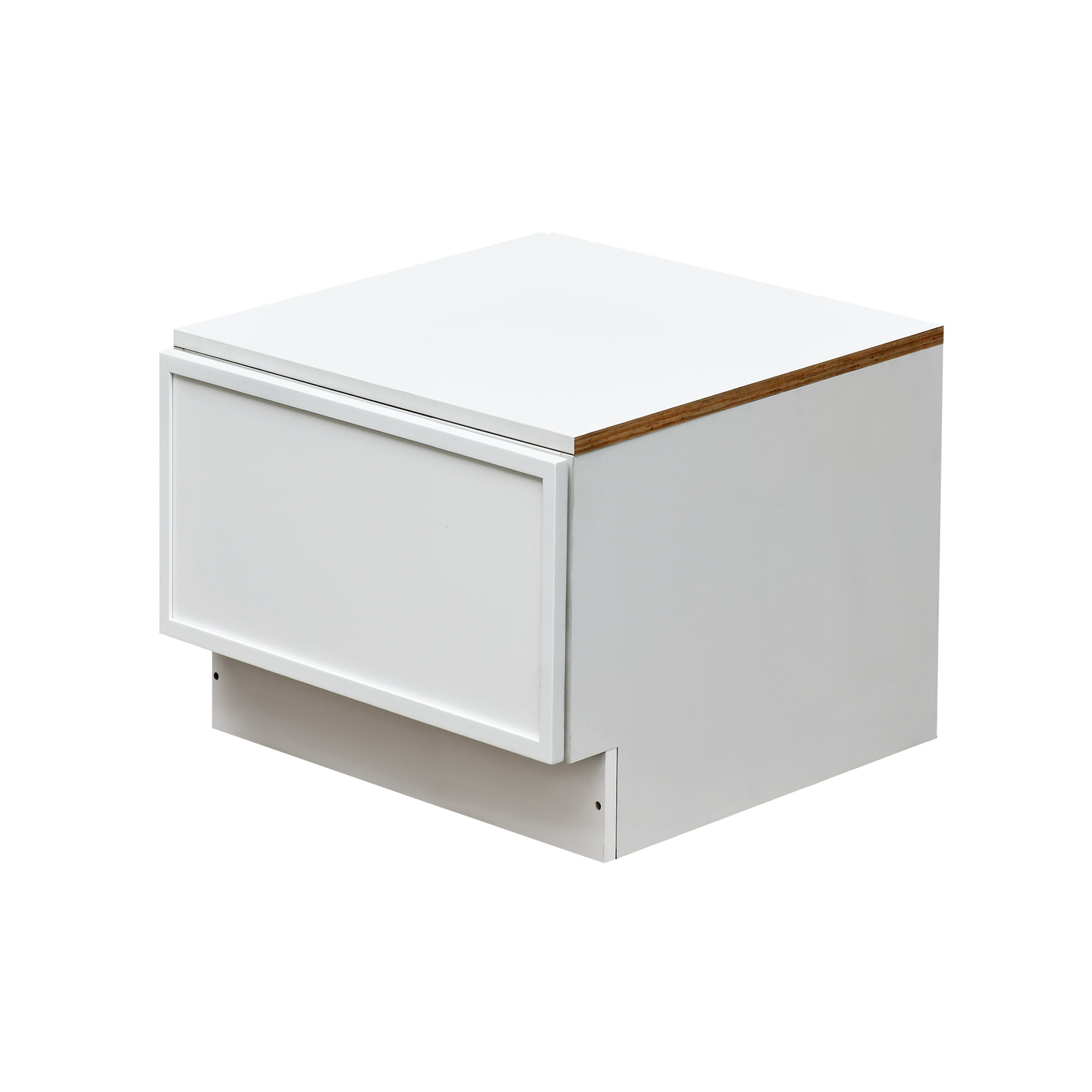 Slim White Shaker - 24"W Drawer Base Cabinet 1-Drawer