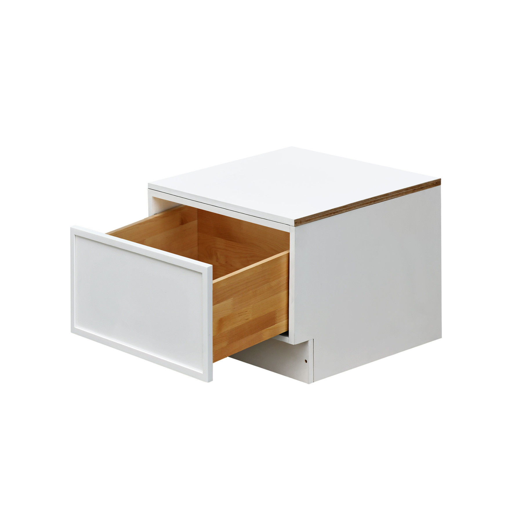 Slim White Shaker - 24"W Drawer Base Cabinet 1-Drawer