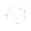 Mallorca White Shaker - 30"W Drawer Base Cabinet