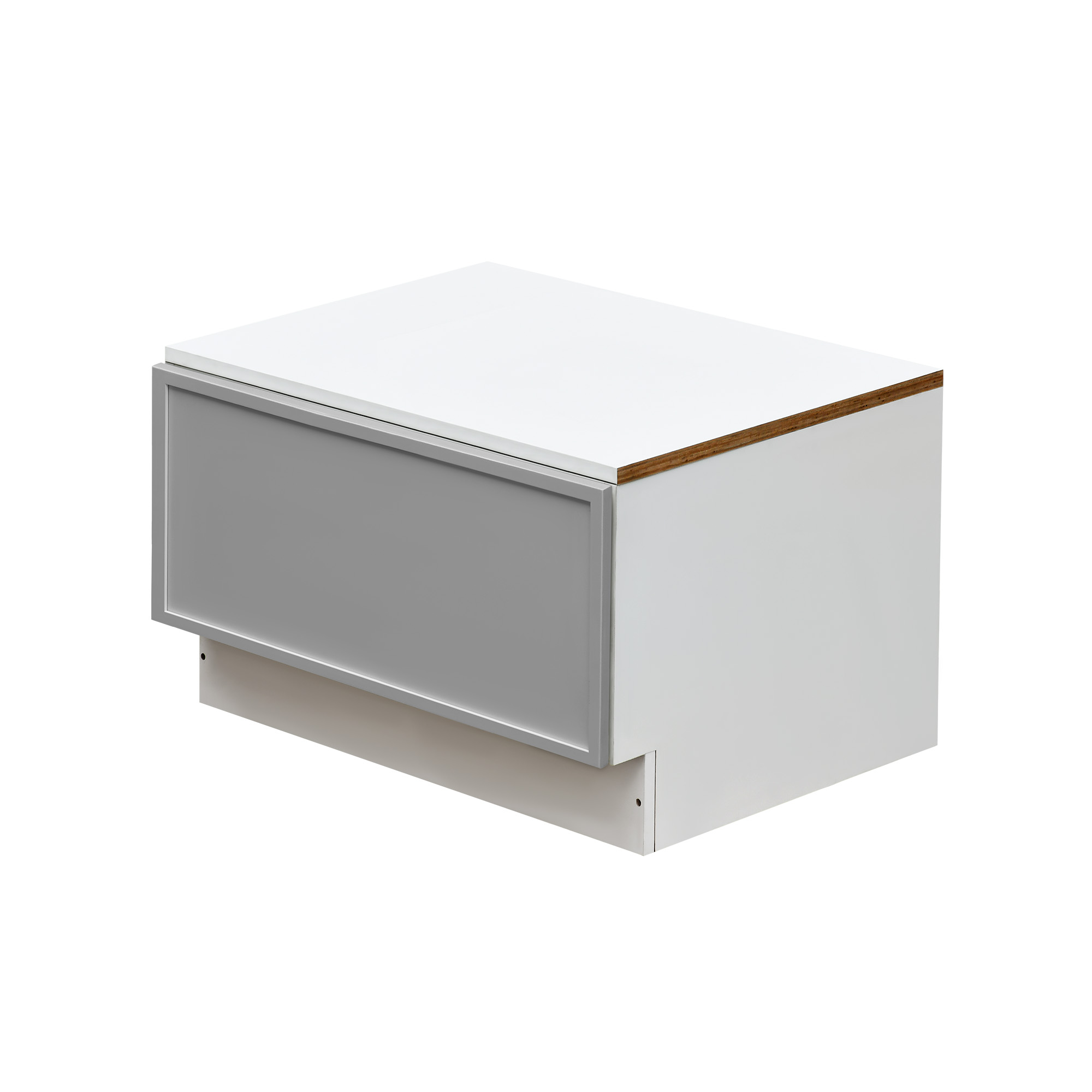 White Box Gray Slim - 30"W Drawer Base Cabinet 1-Drawer