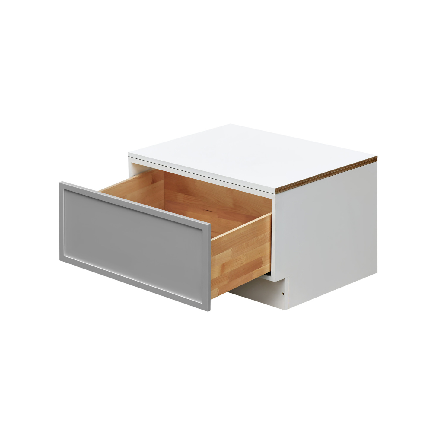 White Box Gray Slim - 30"W Drawer Base Cabinet 1-Drawer