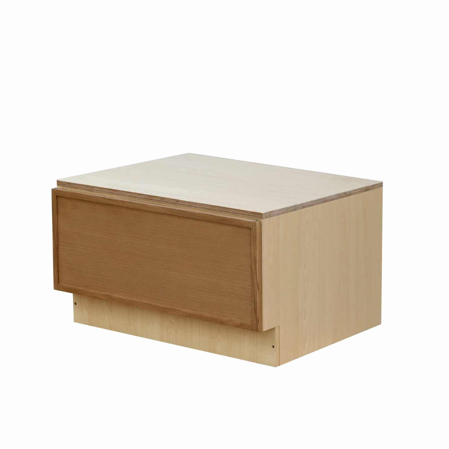 Natural Box Oak Slim - 30"W Drawer Base Cabinet 1-Drawer