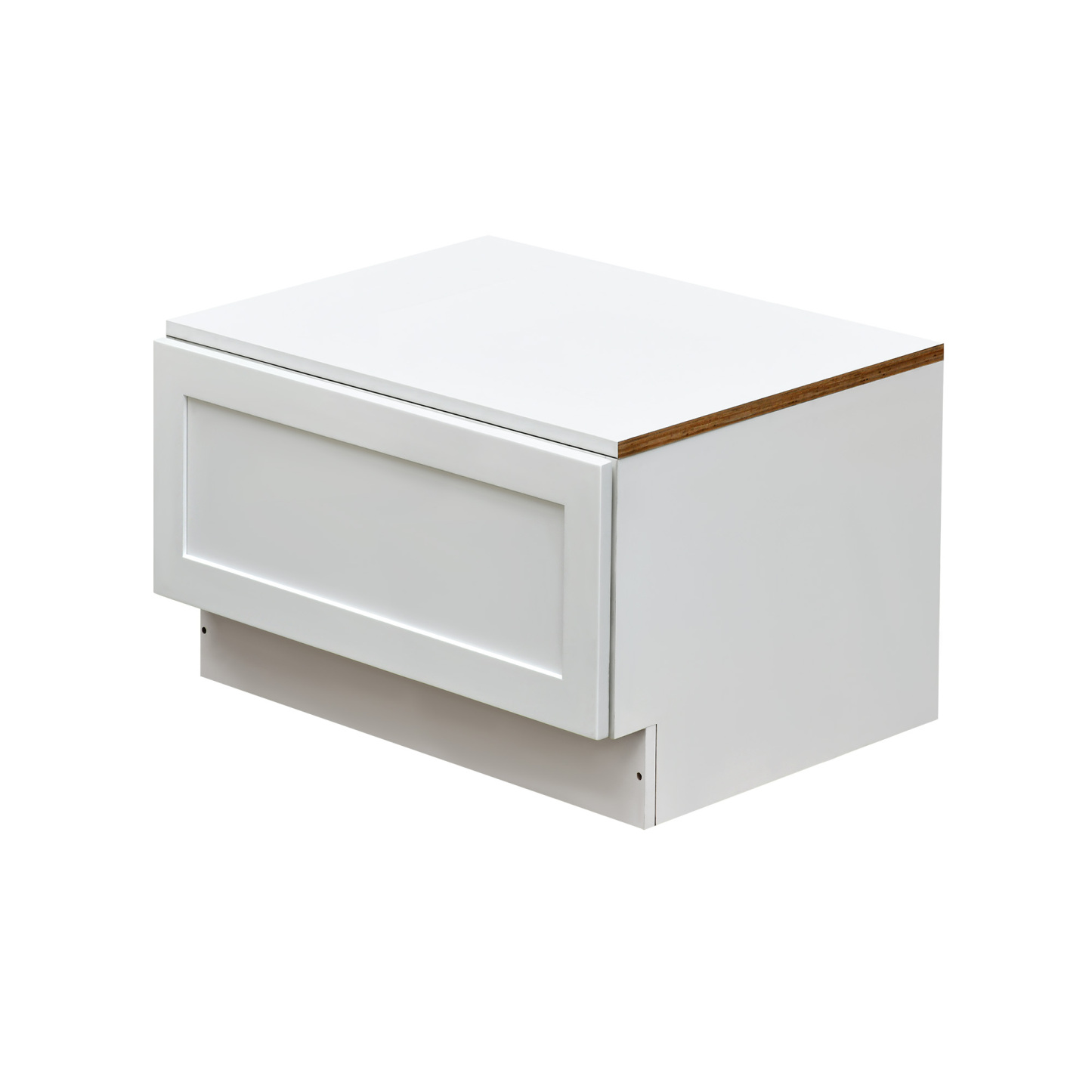 White Shaker - 30"W Drawer Base Cabinet 1-Drawer