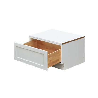 White Shaker - 30"W Drawer Base Cabinet 1-Drawer