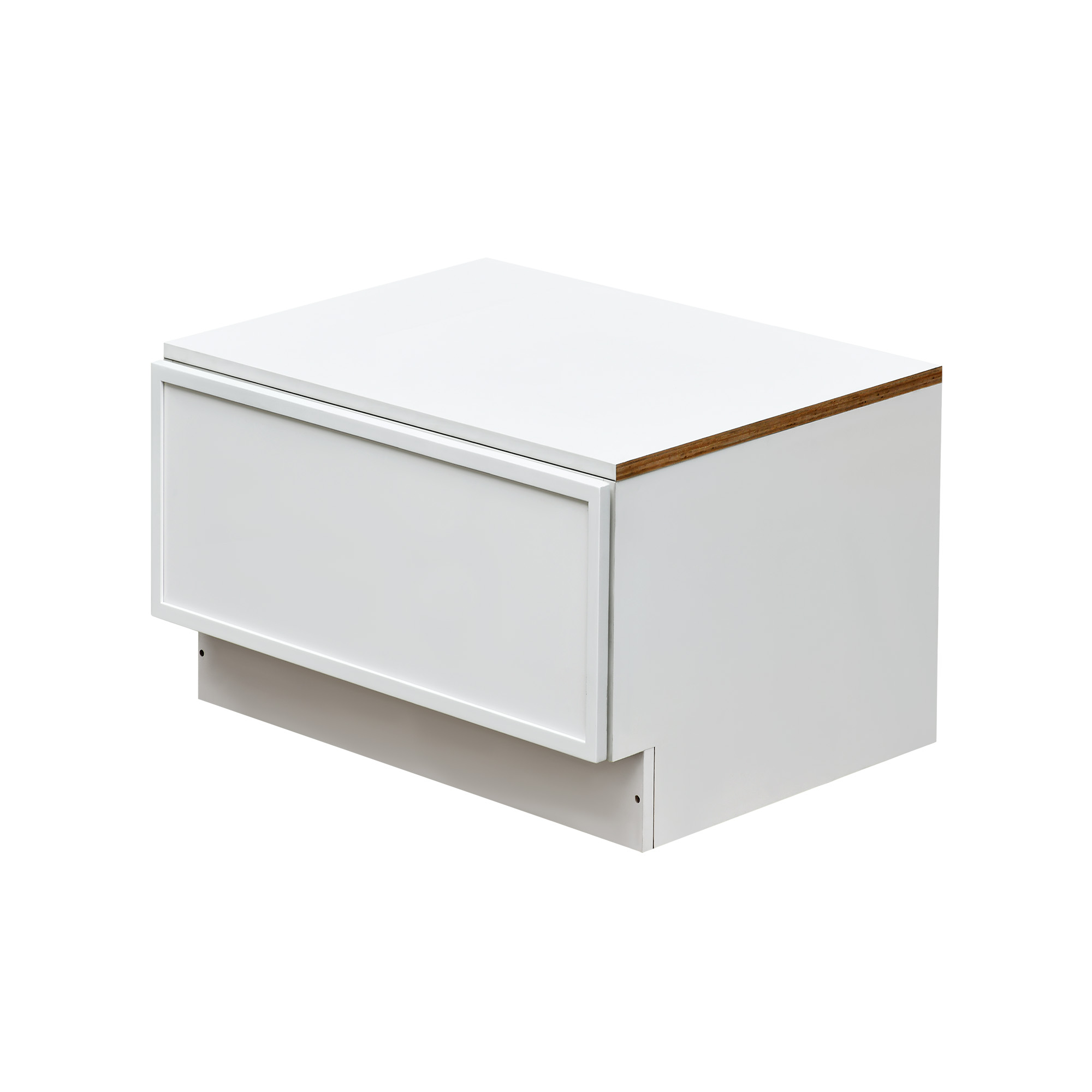 Slim White Shaker - 30"W Drawer Base Cabinet 1-Drawer