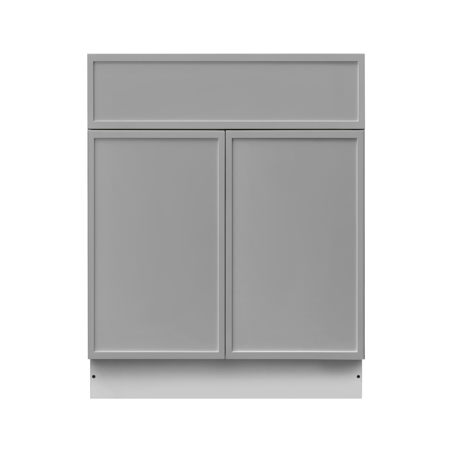 White Box Gray Slim - 30"W Standard Base Cabinet 2-Doors 1-Drawer