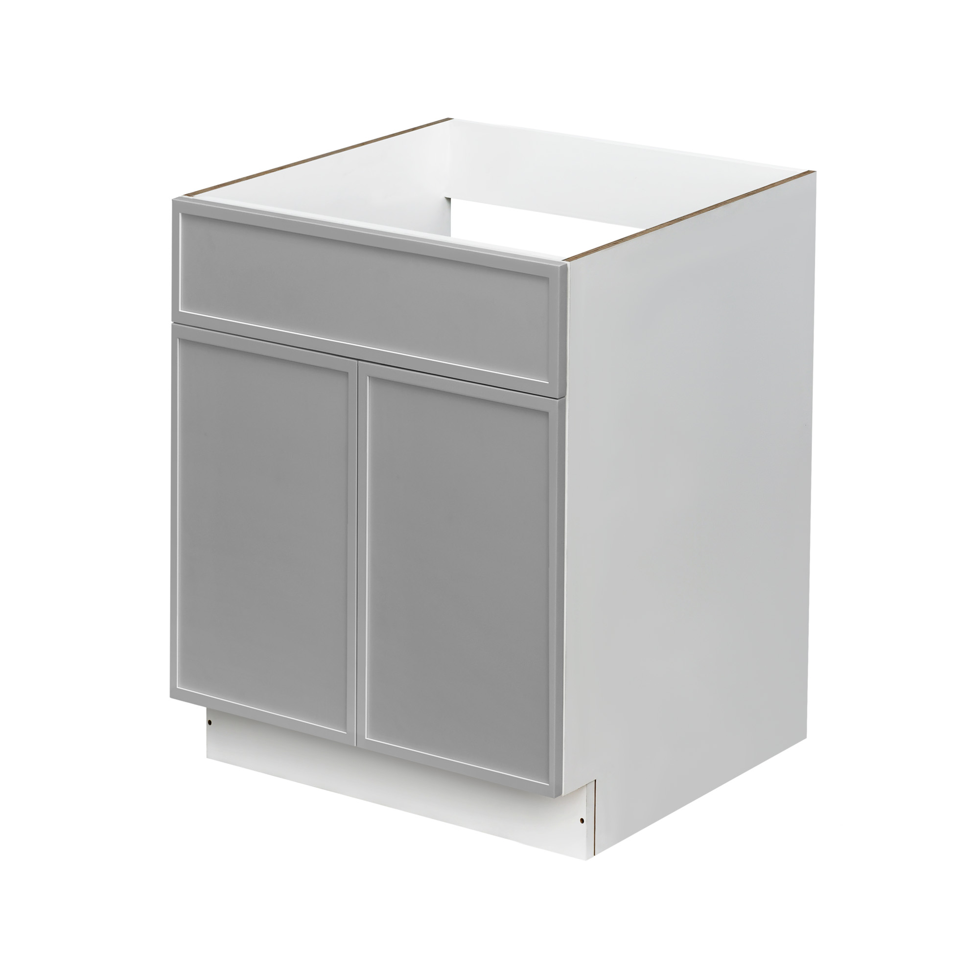 White Box Gray Slim - 30"W Standard Base Cabinet 2-Doors 1-Drawer