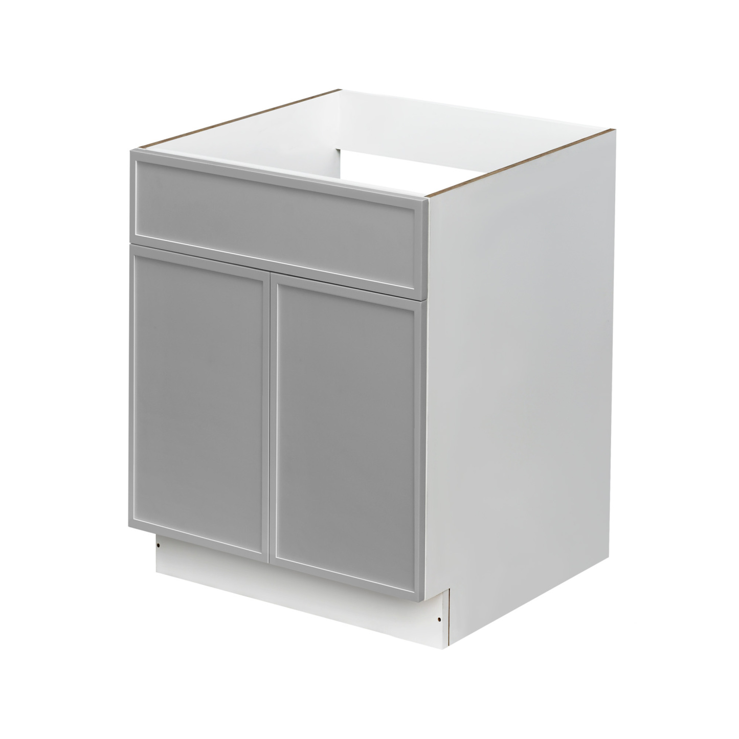 White Box Gray Slim - 30"W Standard Base Cabinet 2-Doors 1-Drawer