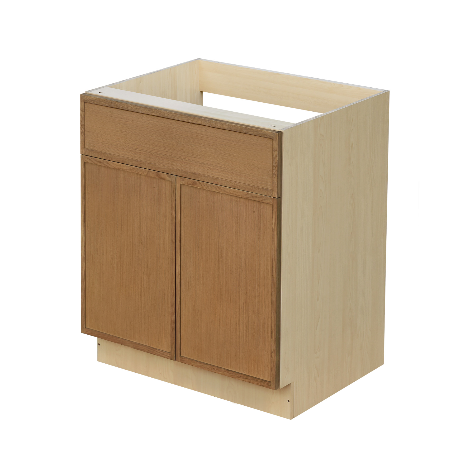Shady Slim Oak - 30"W Standard Base Cabinet 2-Doors 1-Drawer
