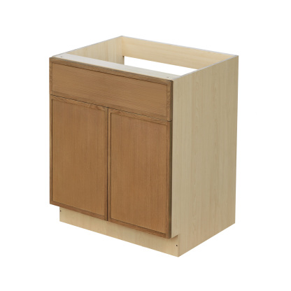 Shady Slim Oak - 30"W Standard Base Cabinet 2-Doors 1-Drawer