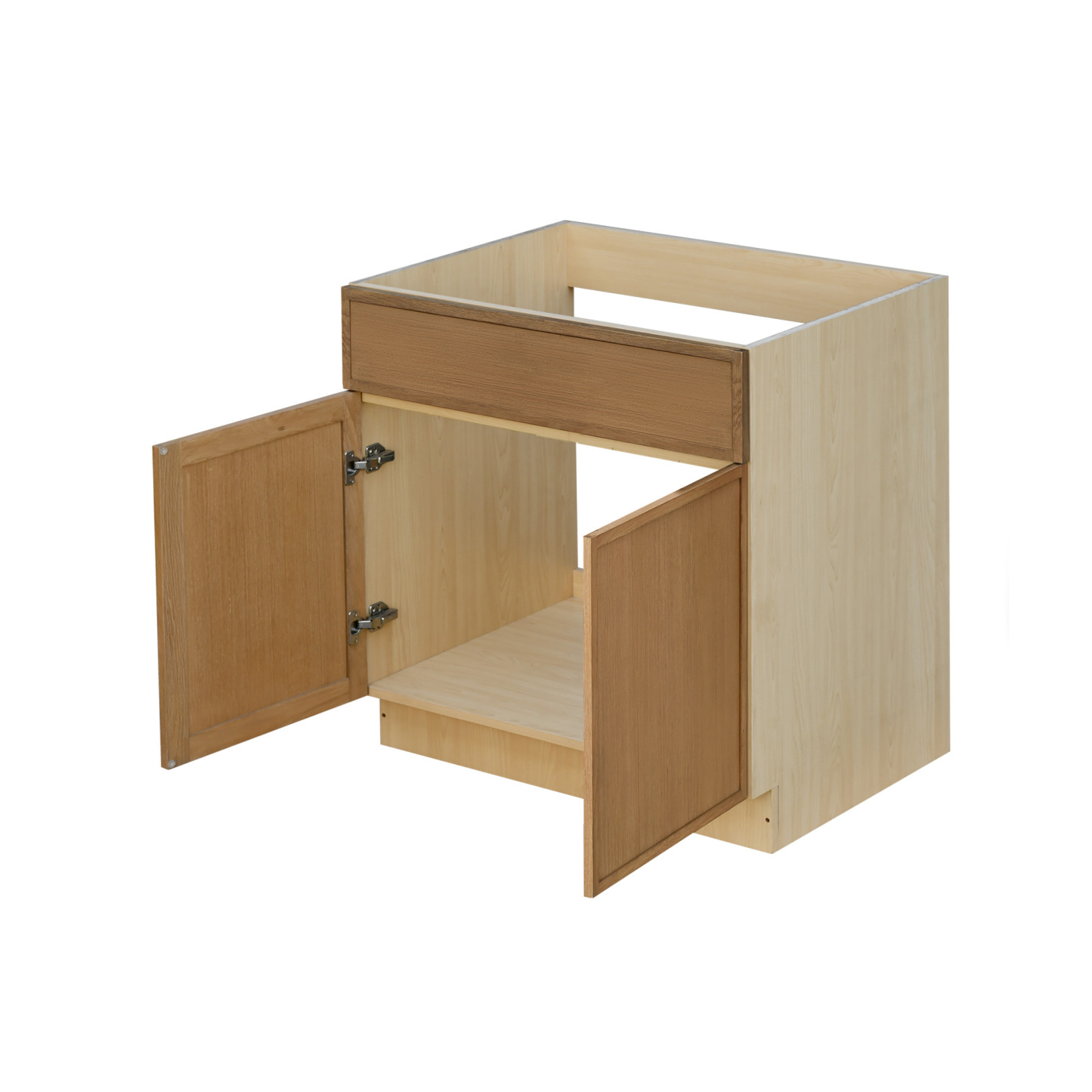 Shady Slim Oak - 30"W Standard Base Cabinet 2-Doors 1-Drawer